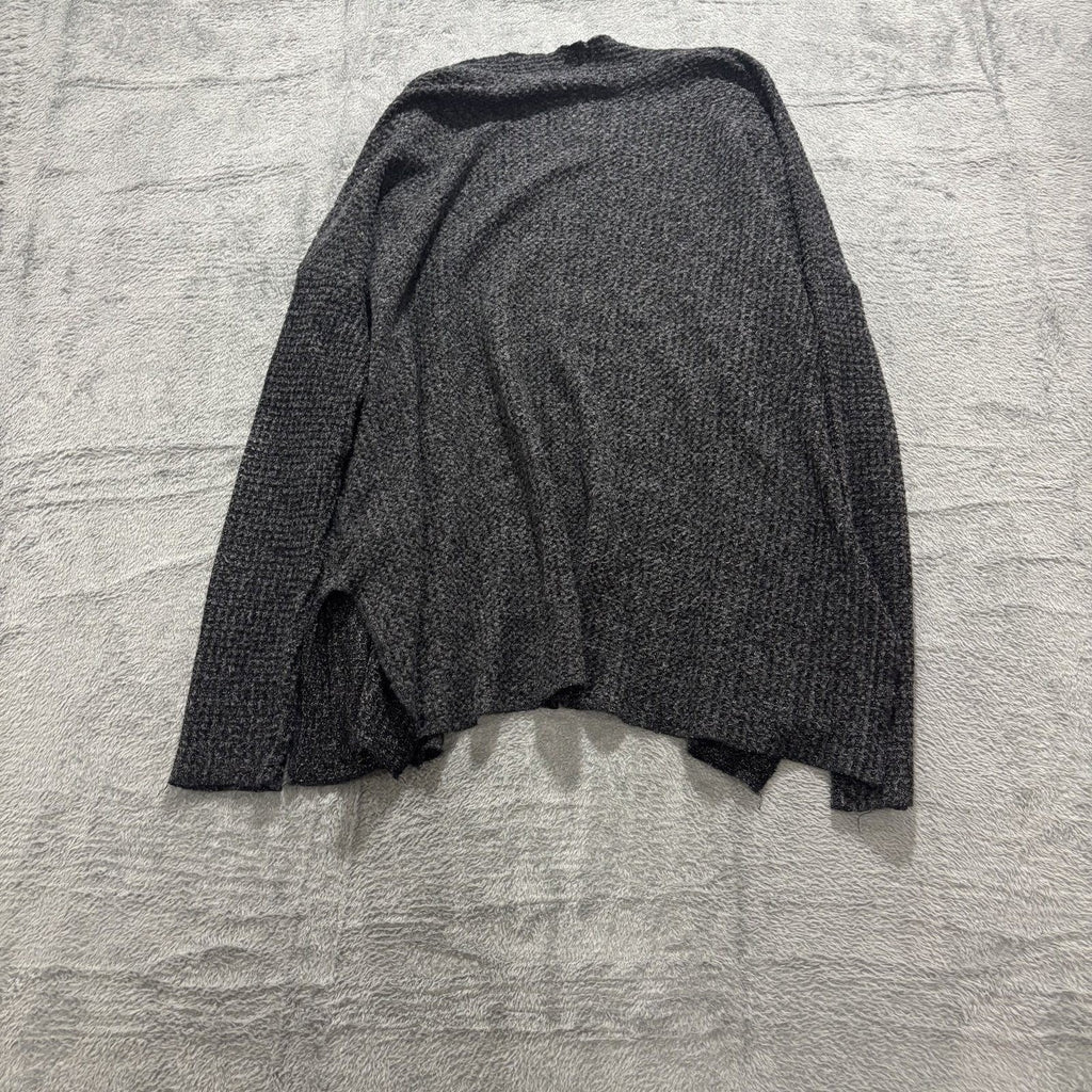 American Eagle Womens S Charcoal Gray Cardigan Open Front Soft Cozy Layering