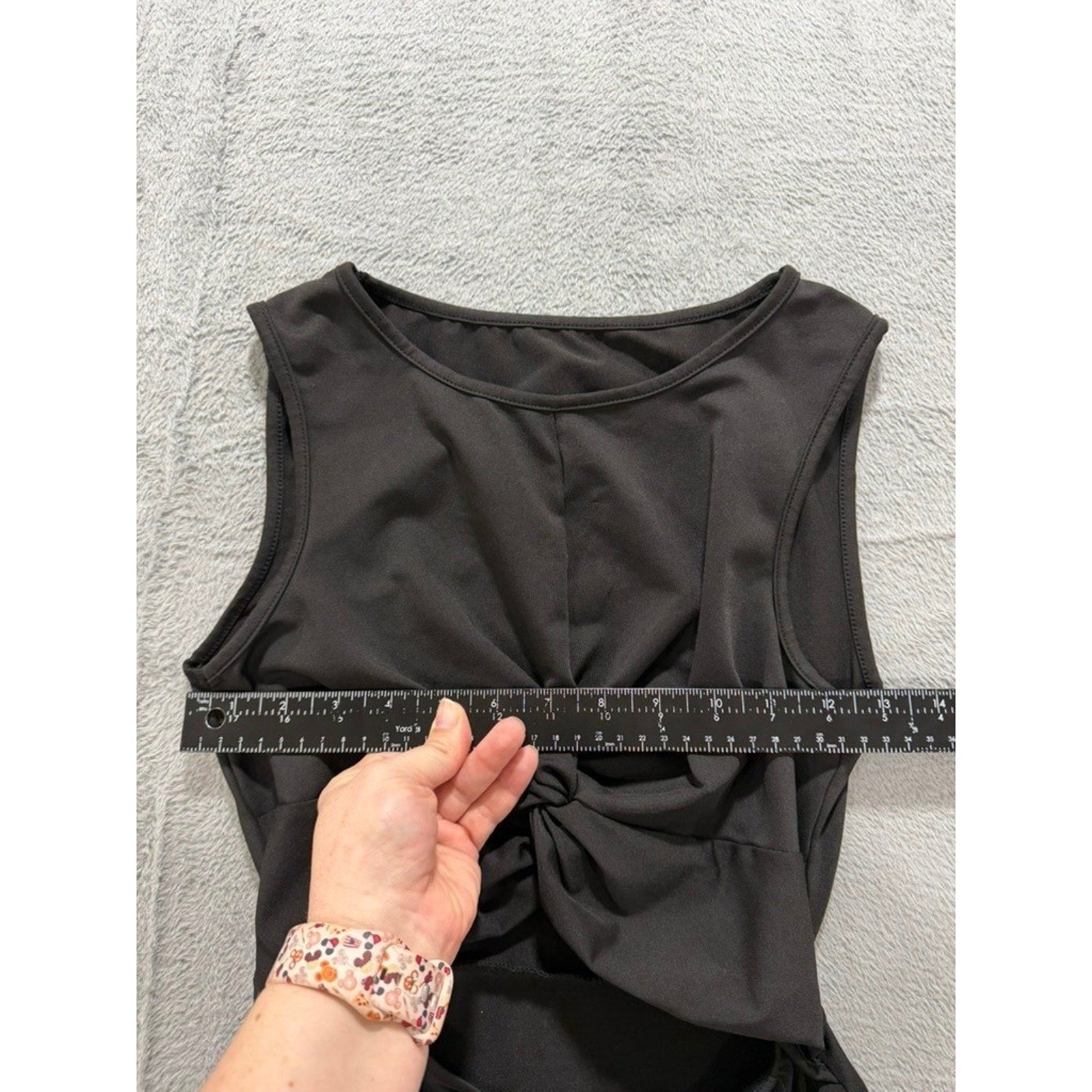 Black Twist Front Lace Up Side Cutout Slit Sleeveless Bodycon Maxi Dress