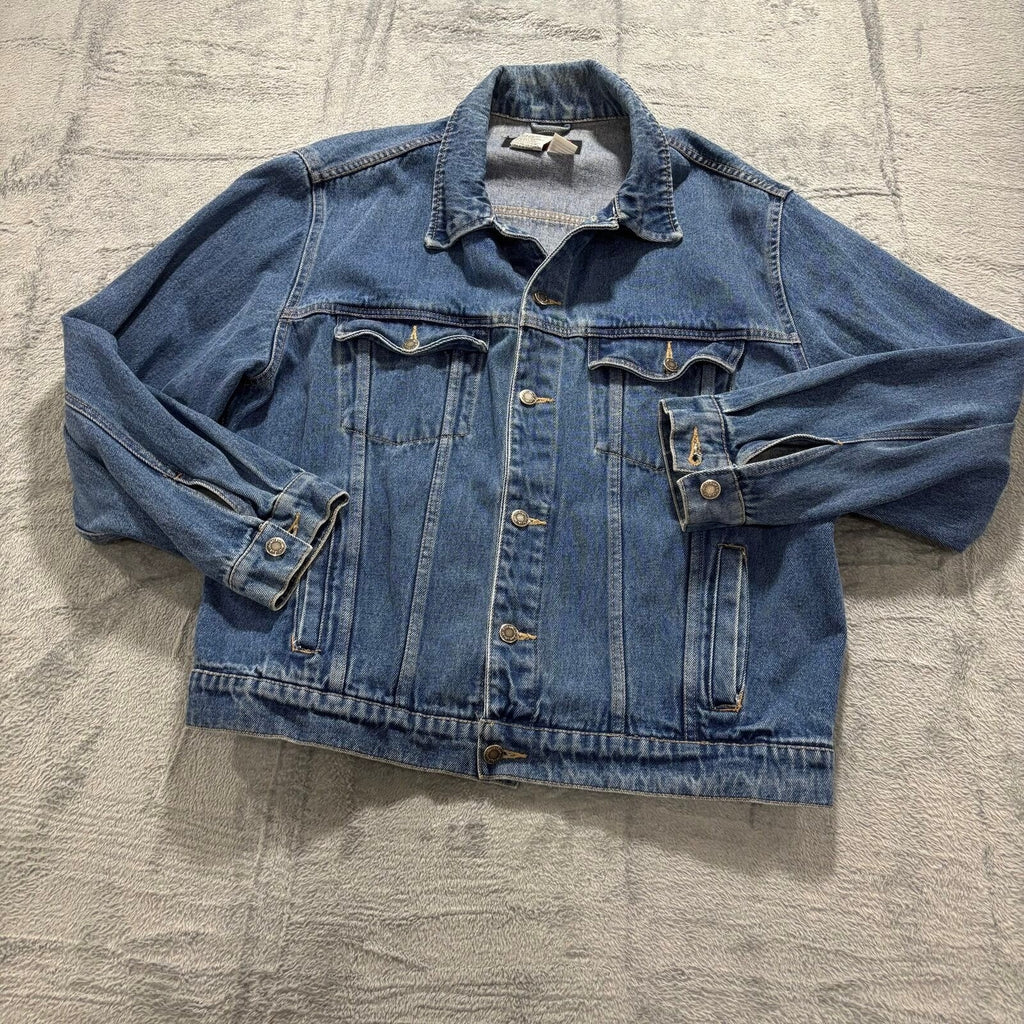 Wrangler Hero XL Blue Denim Trucker Jacket Womens Vintage Casual
