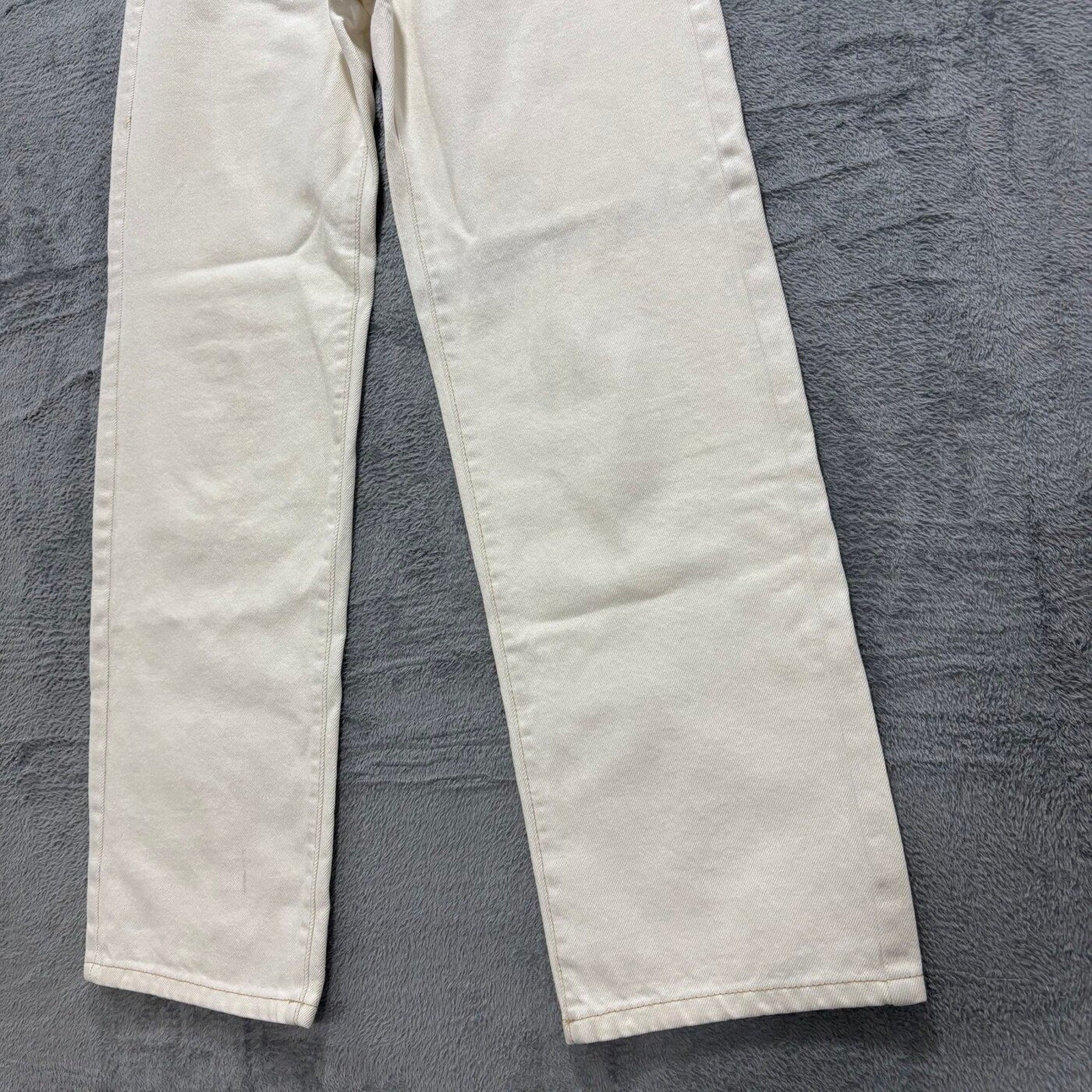 Cotton On Womens 2 Cream Loose Straight Leg Jeans Denim Casual Boho