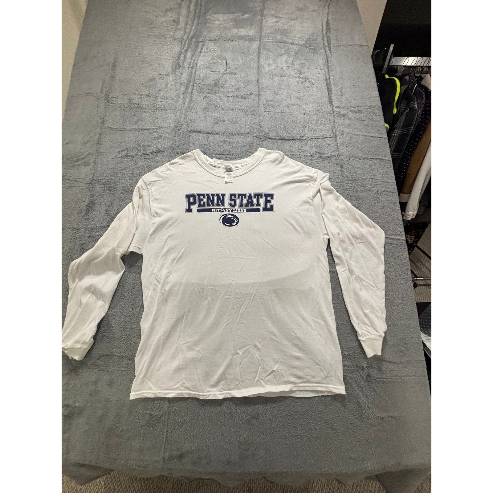 Penn State Nittany Lions XL White Long Sleeve T-Shirt Womens Casual Athleisure