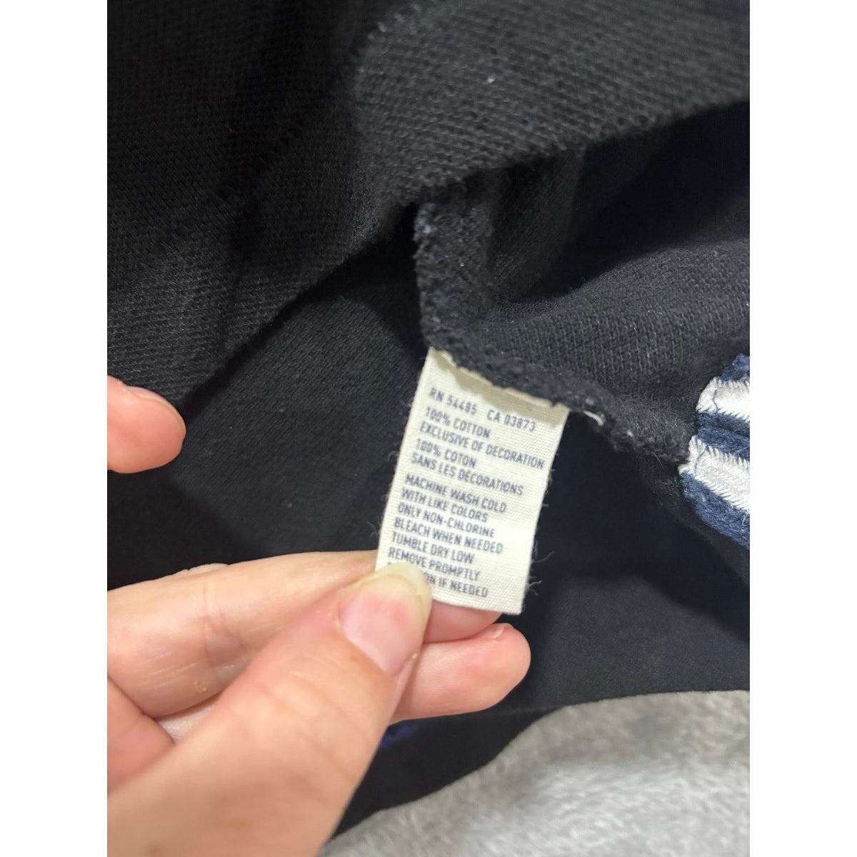 American Eagle XL Black Long Sleeve Polo Shirt Mens Vintage Fit Casual Preppy