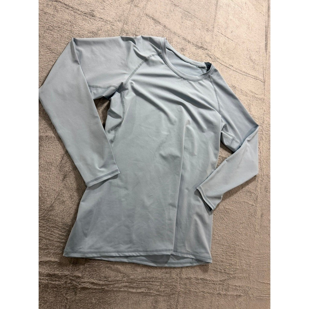 Old Navy Active Breathe On Top Womens XL Light Blue Long Sleeve Workout Shirt