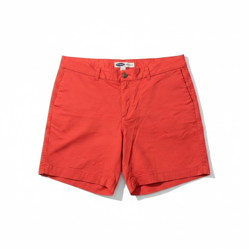 Old Navy 16 Red Everyday Short Womens Preppy Casual Mid Rise Chino Shorts