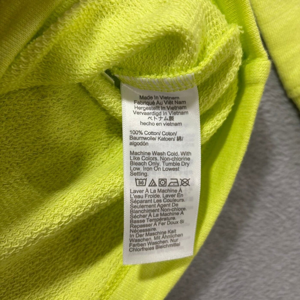 J.Crew S Neon Yellow Womens Sweatshirt Casual Cozy Cotton Pullover