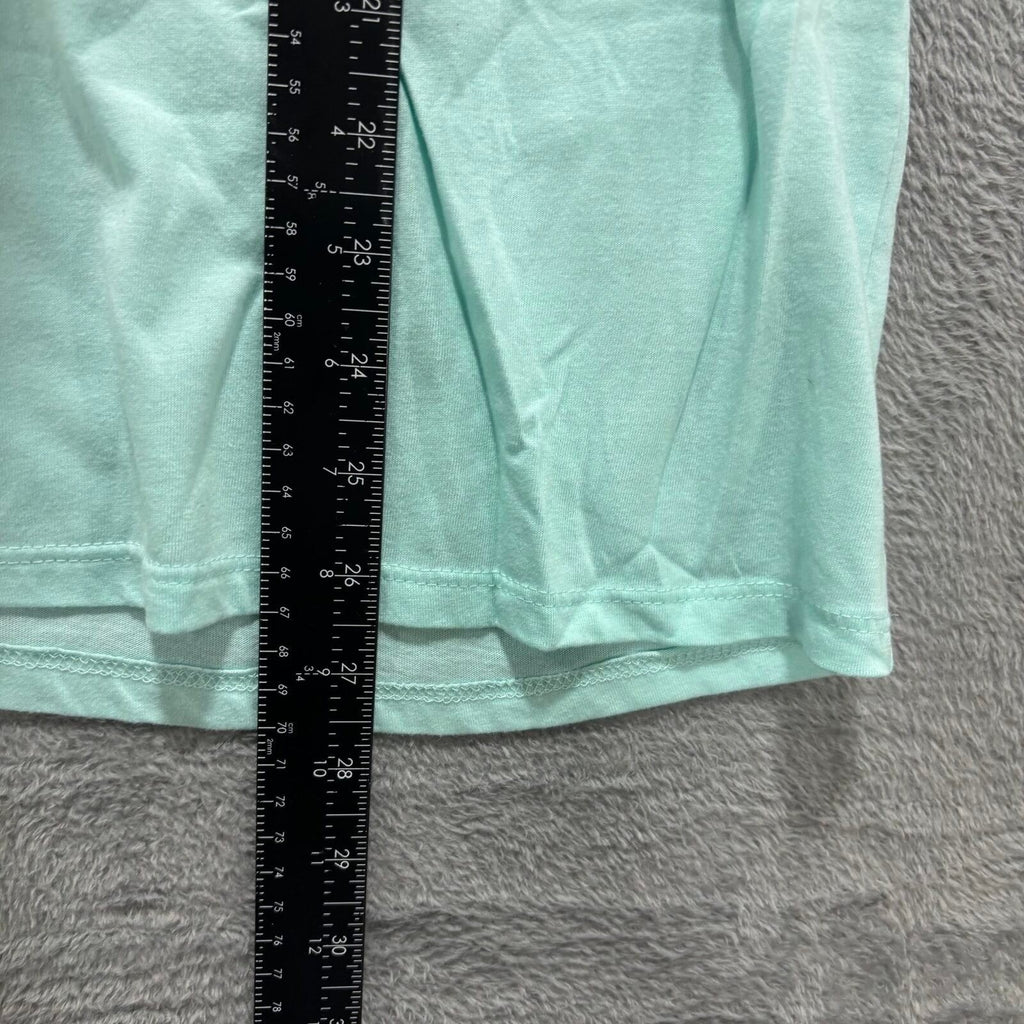 Peanuts Hybrid Womens XL Mint Green Snoopy Graphic T-Shirt Casual Vintage Style