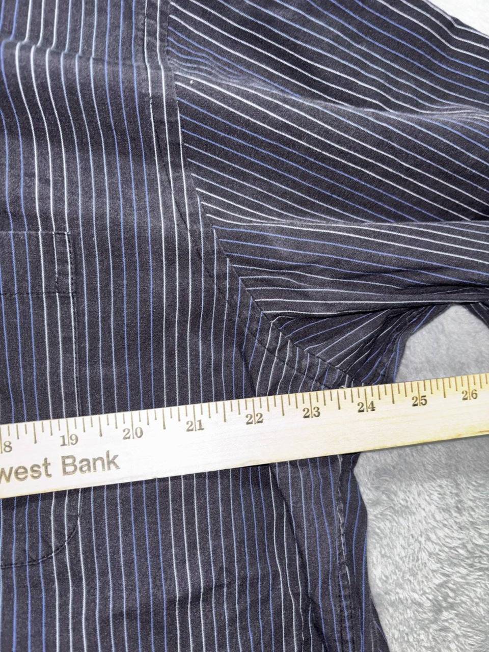 Apt. 9 Men's Black Striped Dress Shirt Size XL, photo 4 of 8