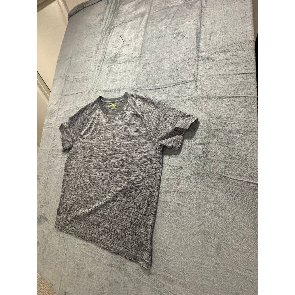 Bass Propel L Gray Performance T-Shirt Womens Athleisure Casual Short Sleeve