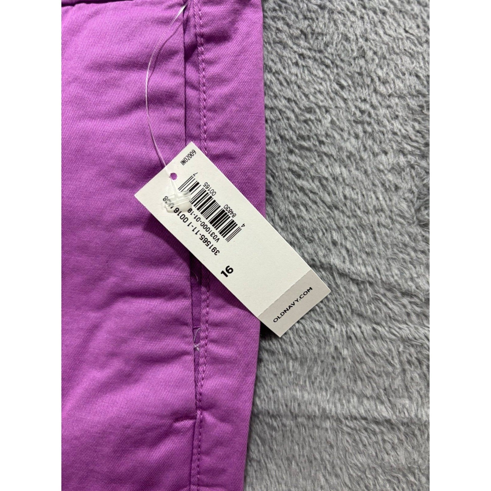 Old Navy Womens 16 Purple Everyday Short Casual Preppy Summer Chino New