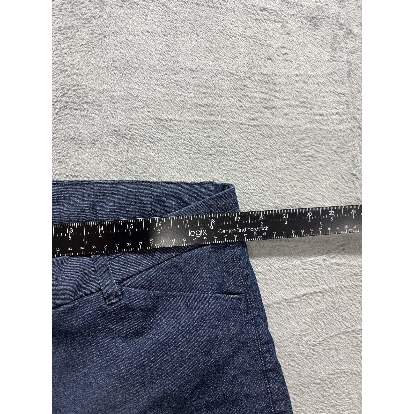 GAP 16R Blue Slim City Chino Pants Womens Casual Classic Office Stretch Cropped