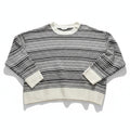 Time and Tru Womens XXL White Black Fair Isle Sweater Cozy Winter Nordic Plus