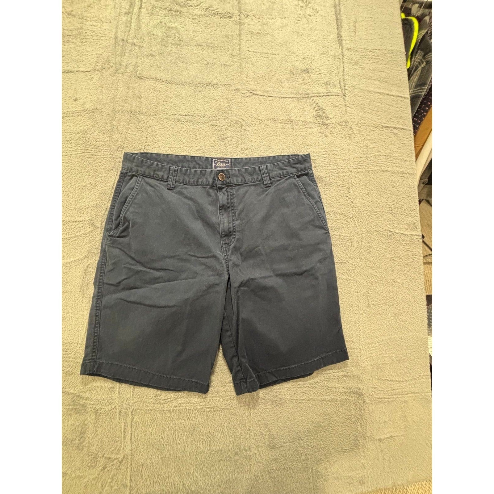 G.H. Bass & Co. 36 Navy Blue Chino Shorts Mens Casual Preppy Summer