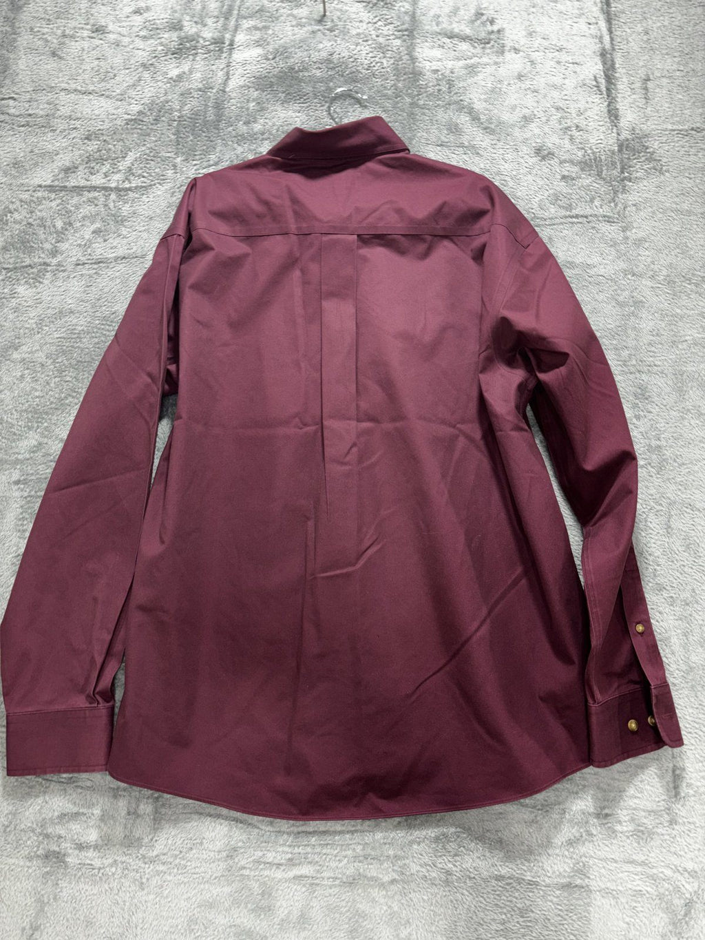 Enro Men's Burgundy Non-Iron Dress Shirt Size L, photo 6 of 8