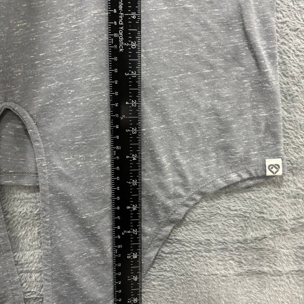 Colosseum Womens XL Gray Penn State Nittany Lions Tie Front T-Shirt Athleisure