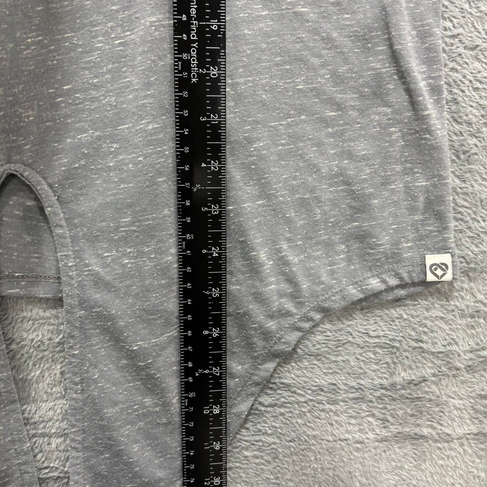 Colosseum Womens XL Gray Penn State Nittany Lions Tie Front T-Shirt Athleisure