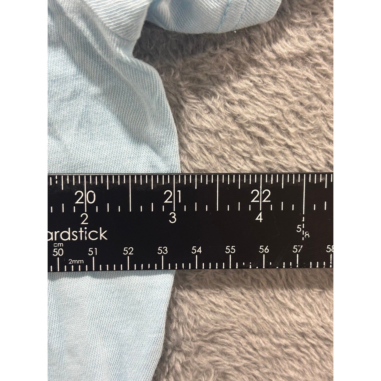 Express L Light Blue V-Neck T-Shirt Mens Casual Minimalist Short Sleeve Tee