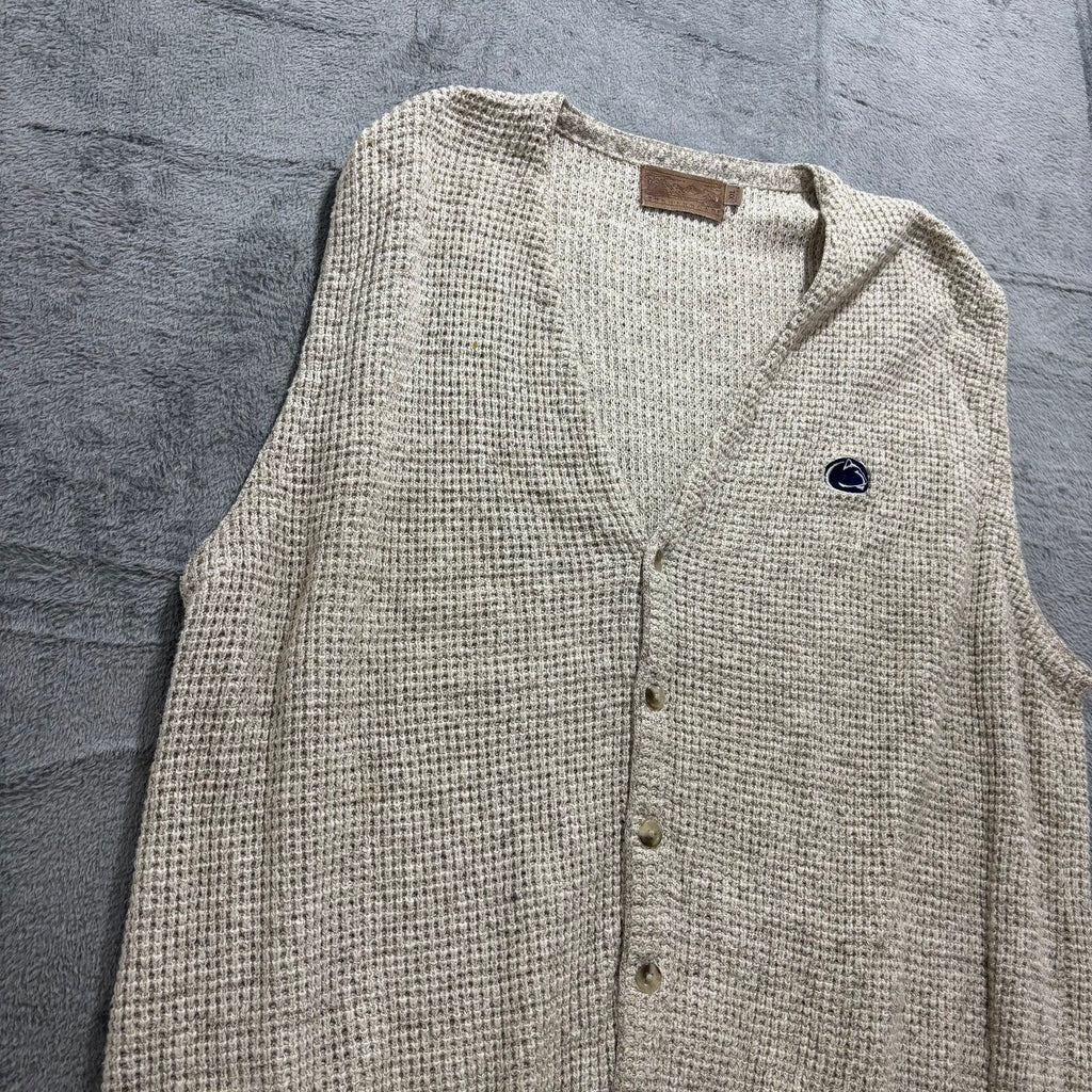 Shenandoah Womens XXL Tan Knit Sweater Vest Penn State Nittany Lions Vintage XXL