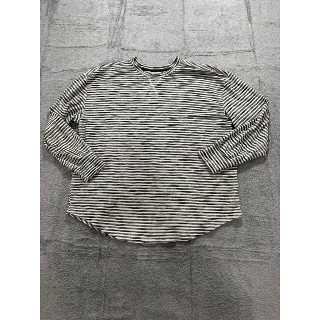 Coastal Comfort Striped Long Sleeve Top Womens XXL Stretch Casual Soft