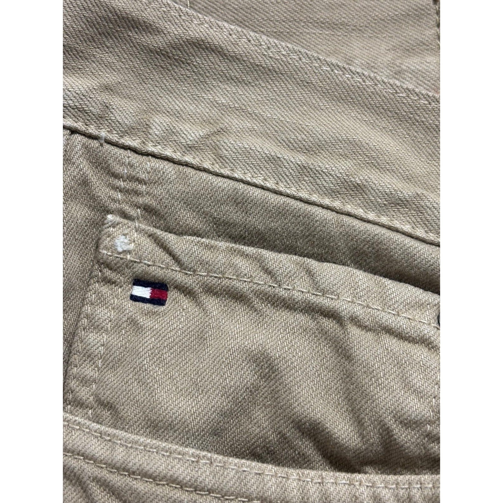 Tommy Hilfiger 36/32 Tan Chino Jeans Mens Preppy Vintage Casual Straight Pants