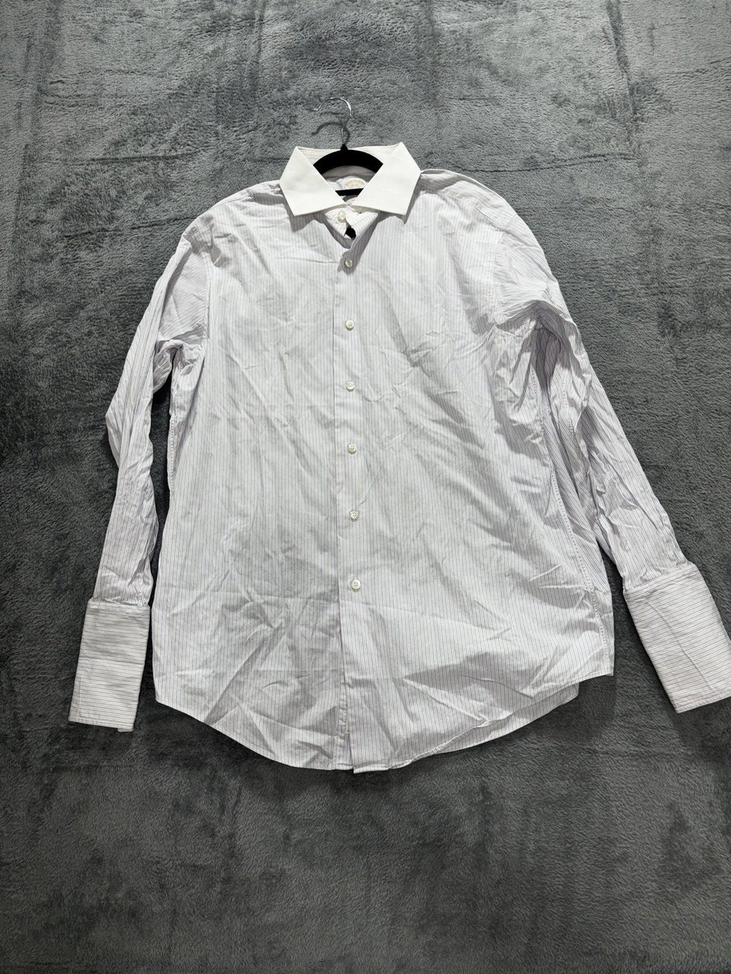 Brooks Brothers Men's White Stripe Dress Shirt 16-33
