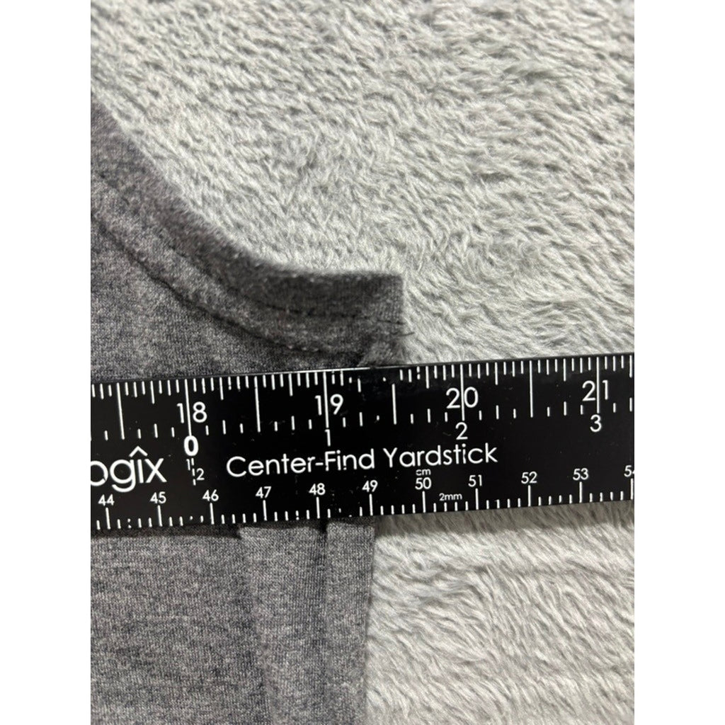 Womens L Gray Baseball Heart Graphic Muscle Tank Top Casual Athleisure Workout