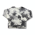 Nine Britton Womens M Gray White Tie Dye Sweatshirt Casual Cozy