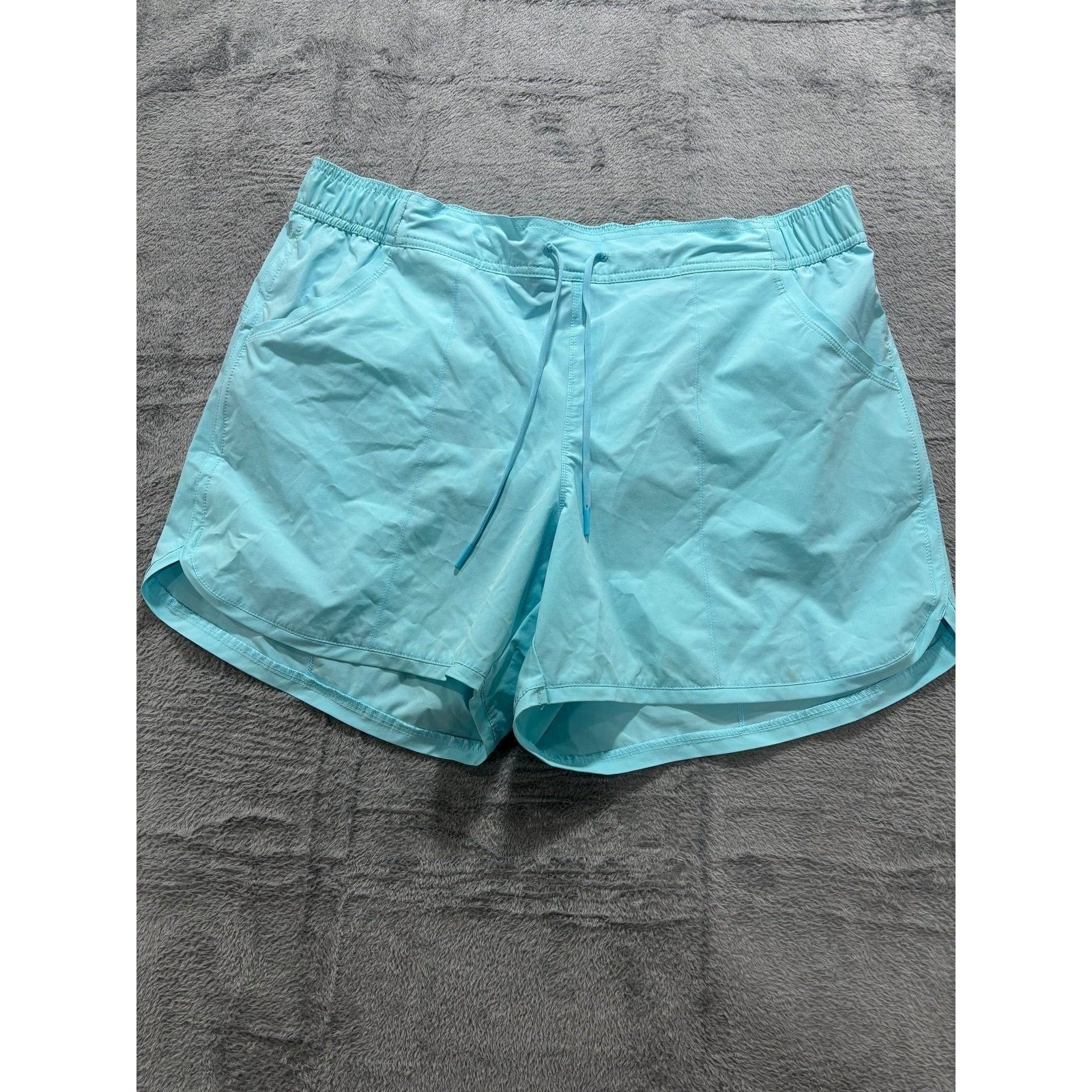 Lands' End 16W Light Blue Womens Board Shorts Casual Athleisure Active