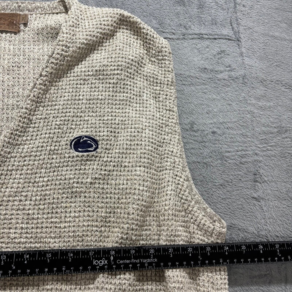 Shenandoah Womens XXL Tan Knit Sweater Vest Penn State Nittany Lions Vintage XXL