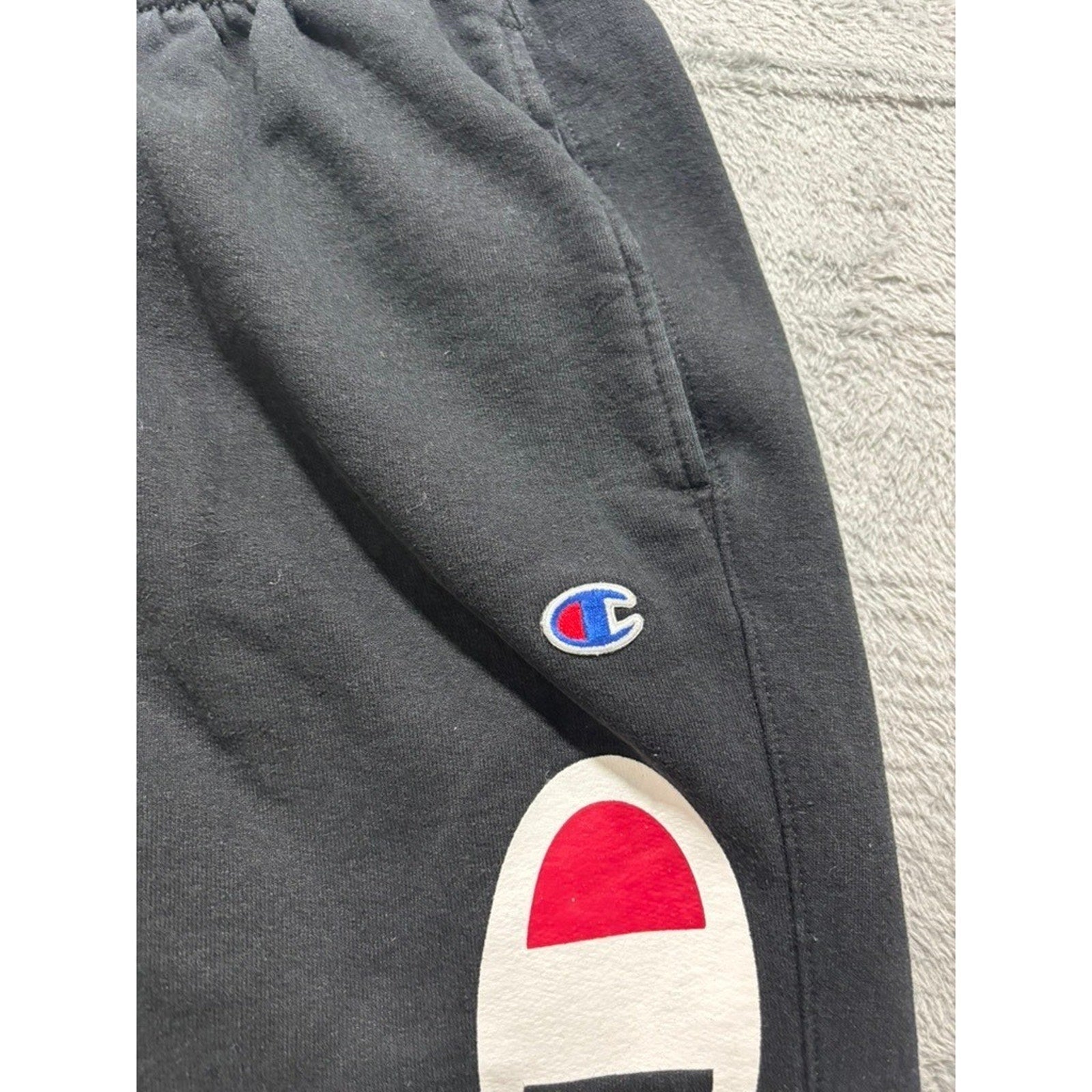 Champion S Black Womens Jogger Sweatpants Athleisure Casual Sweatpants
