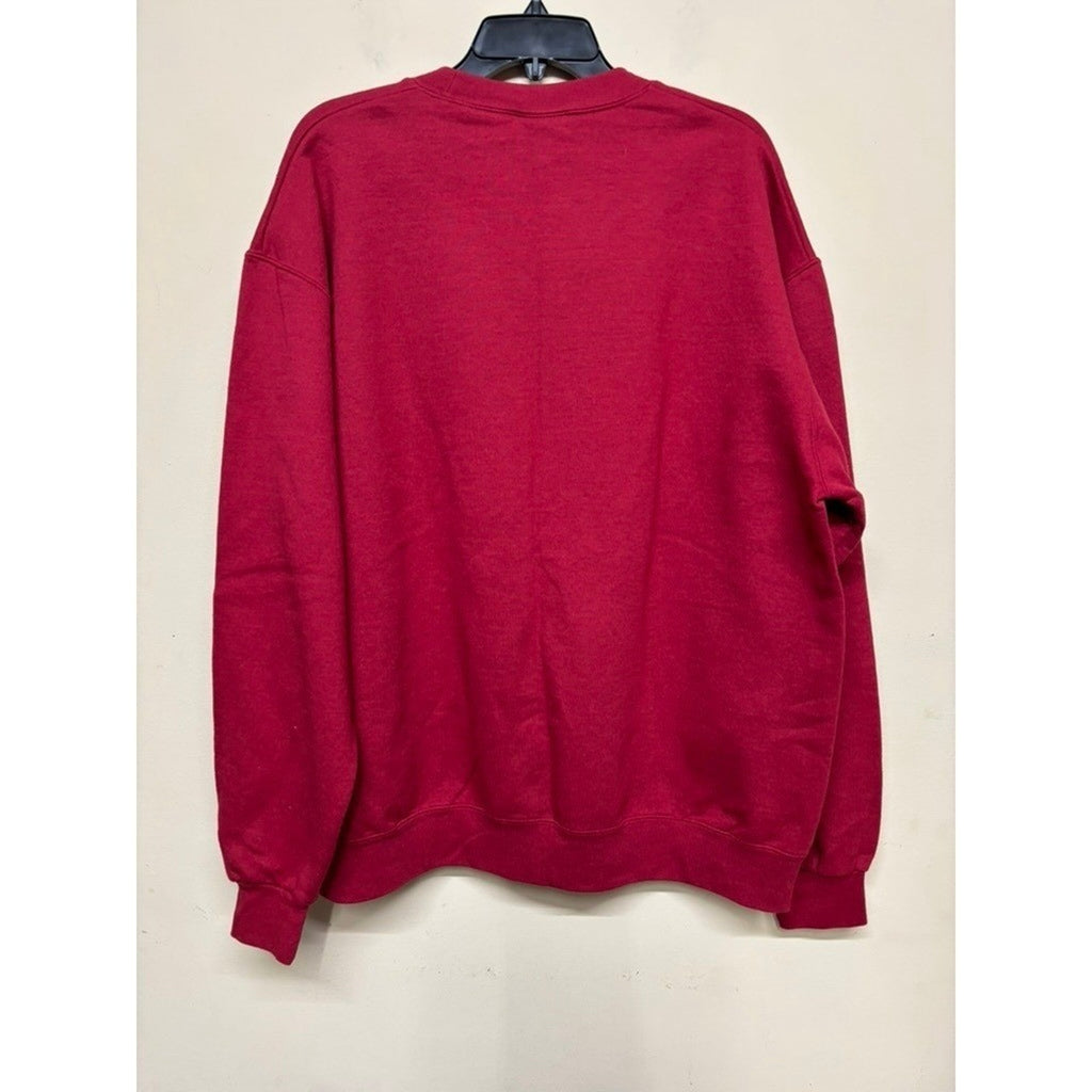 Champion Eco Temple University Mom College Crewneck Sweatshirt Women's XL Red