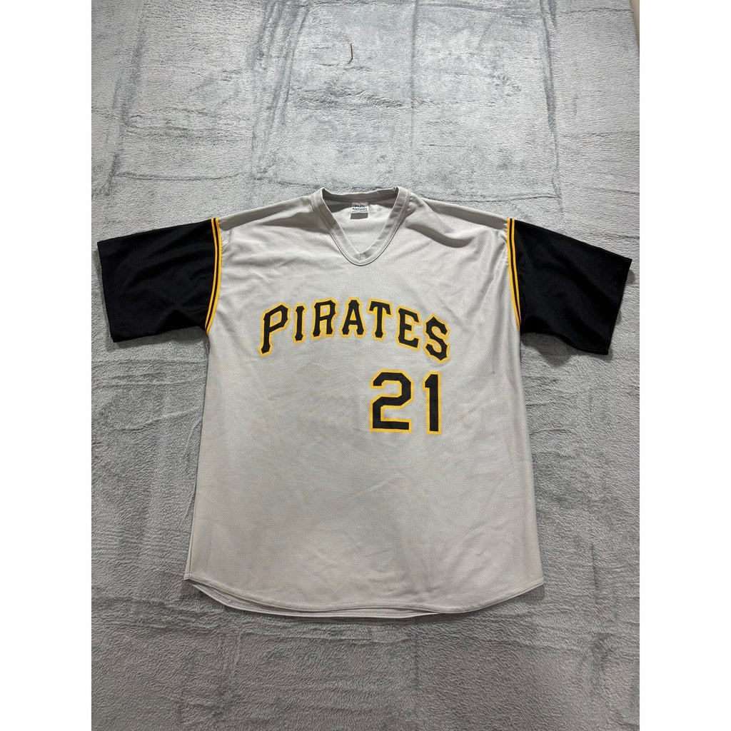 Park Antony Pittsburgh Pirates Roberto Clemente 21 Jersey XL Gray Casual Vintage
