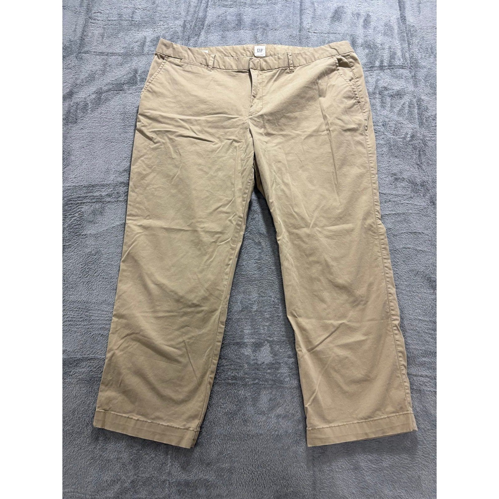GAP 20 Tan Womens Chino Pants Straight Leg Casual Preppy Trousers