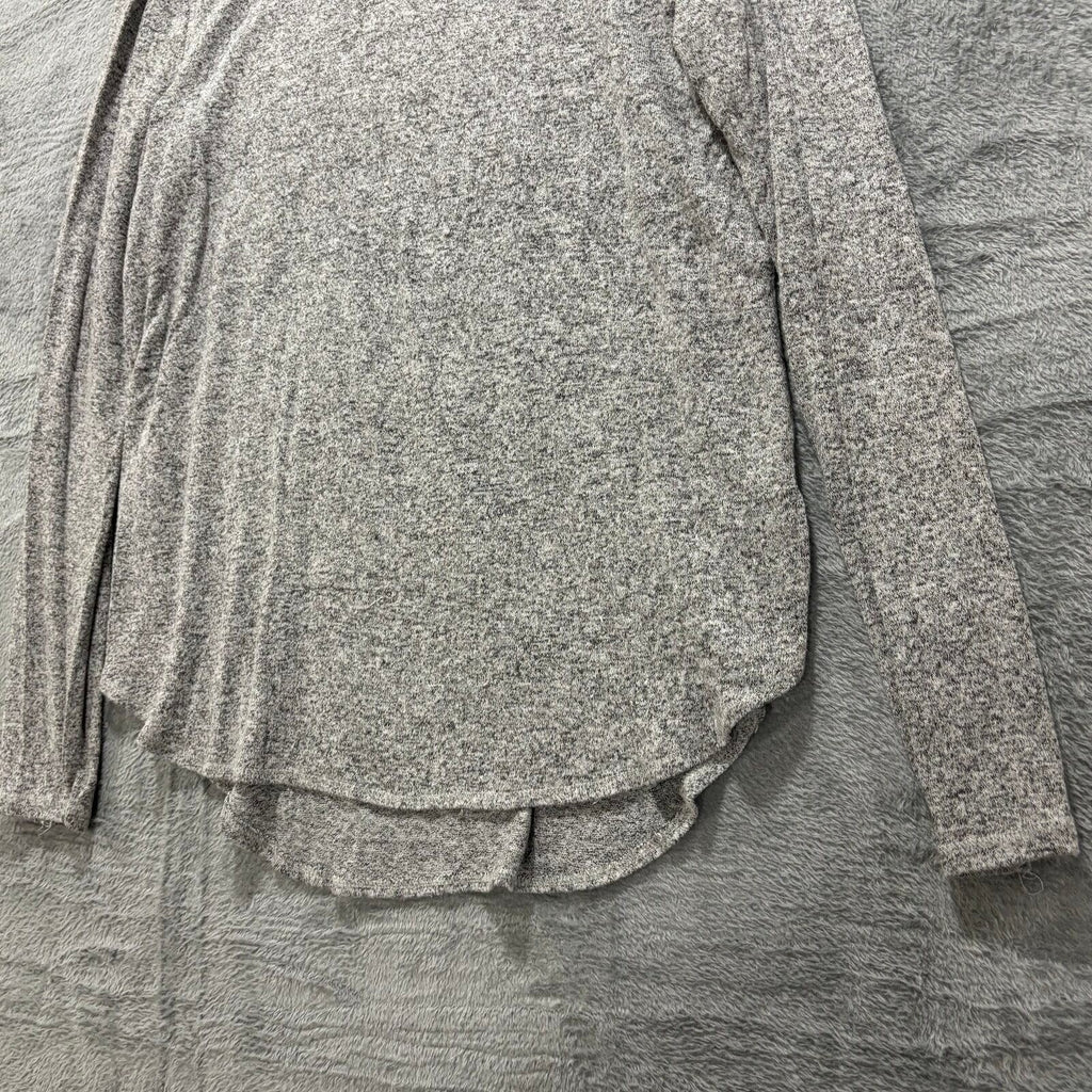 Old Navy M Gray Womens Long Sleeve Top Cozy Casual Heathered Shirt