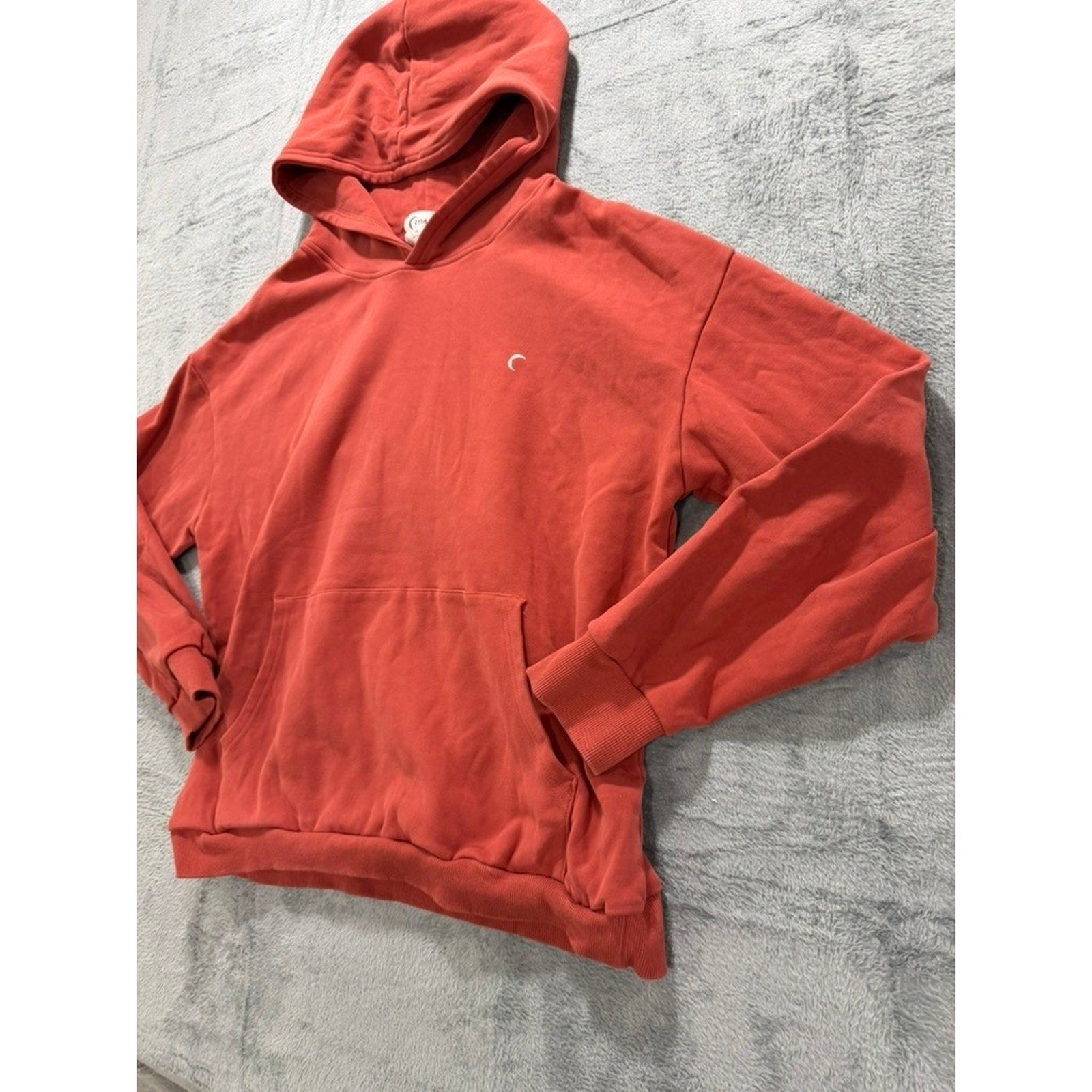 Zyia Active Terracotta Red Oversized Pullover Hoodie Sweatshirt 3XL Logo Pocket