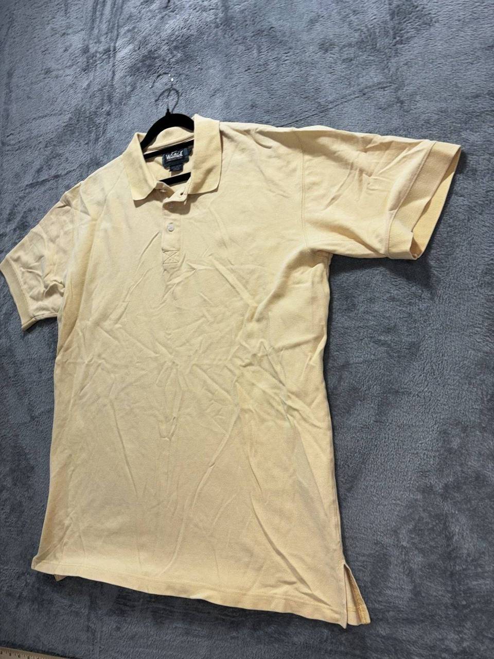 Woolrich Men's Yellow Short Sleeve Polo Shirt Size L, photo 2 of 8