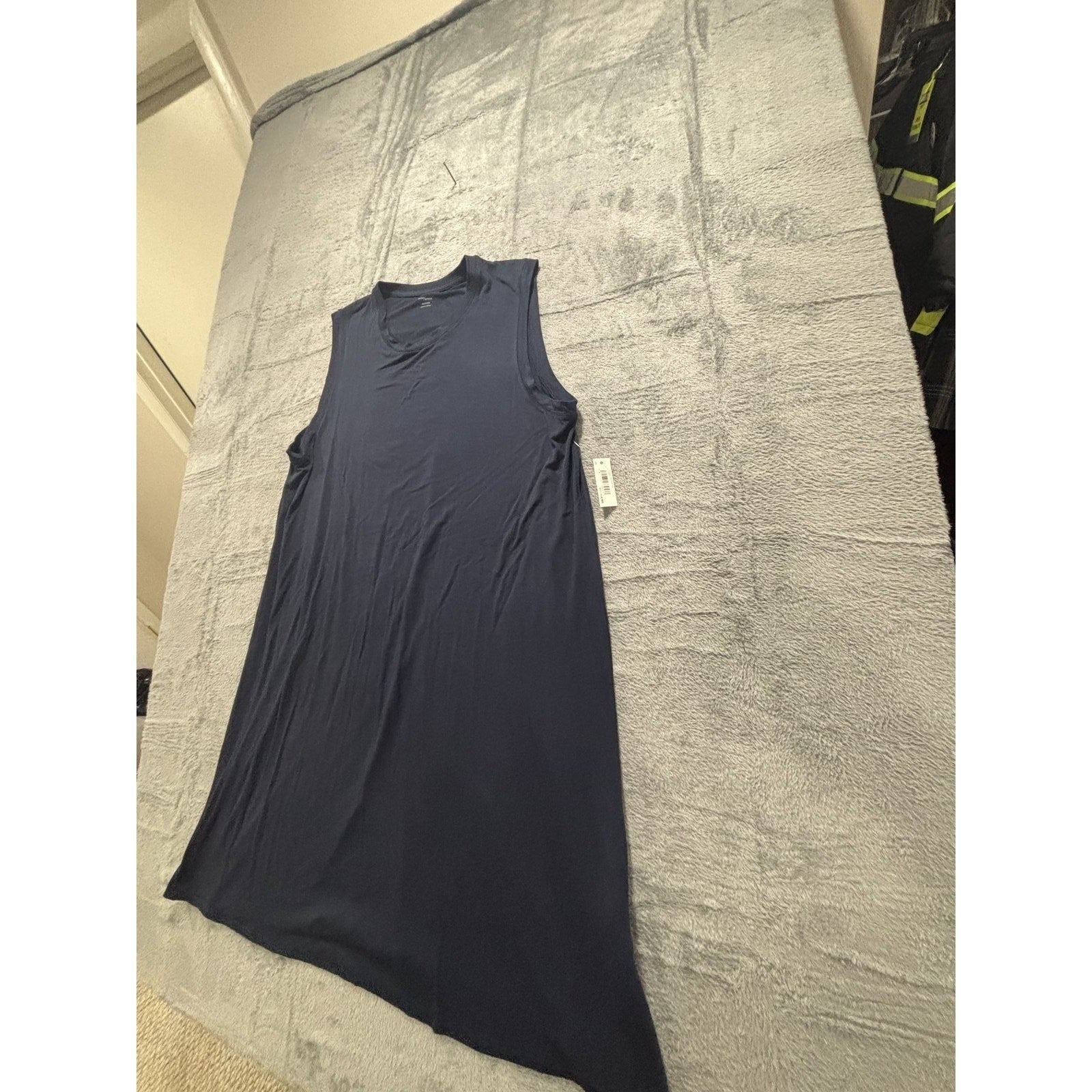 Daily Ritual Womens XXL Navy Blue Sleeveless Maxi Dress Soft Knit Casual Summer