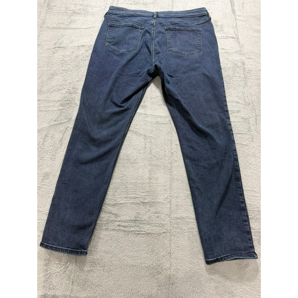 Old Navy Rockstar Super Skinny Mid-Rise Dark Wash Denim Jeans Womens 16