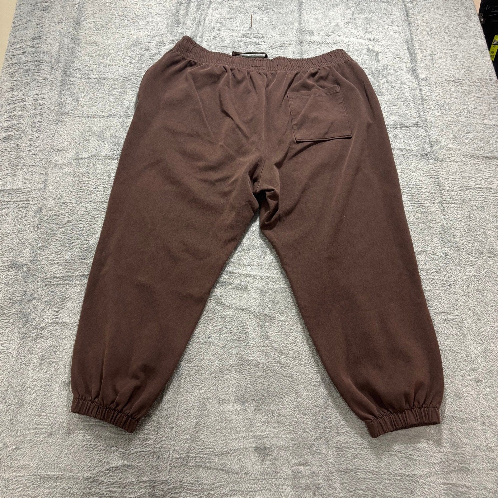 Womens XL Brown Jogger Sweatpants Relaxed Crop Drawstring Athleisure Lounge