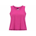 Time and Tru Womens XL Magenta Pink Flecked Sleeveless High Low Tank Top