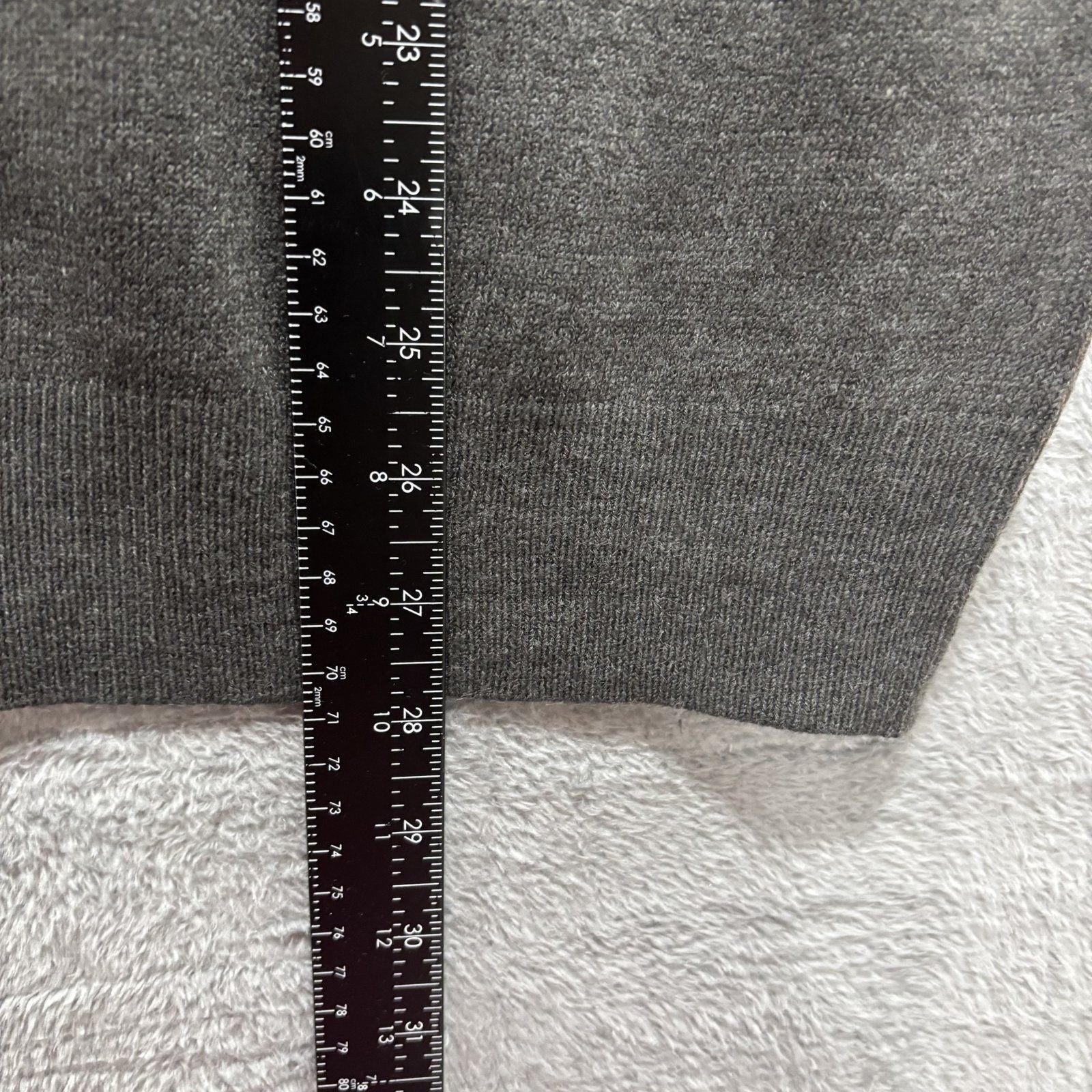 JM Collection XXL Womens Charcoal Gray Crewneck Sweater Cozy Classic Plus Knit