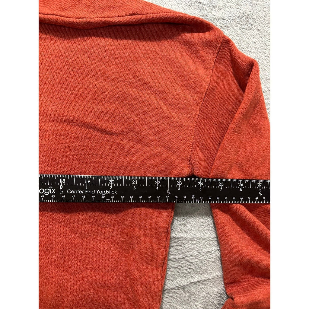 Time and Tru L Burnt Orange Womens Crewneck Sweatshirt Casual Cozy