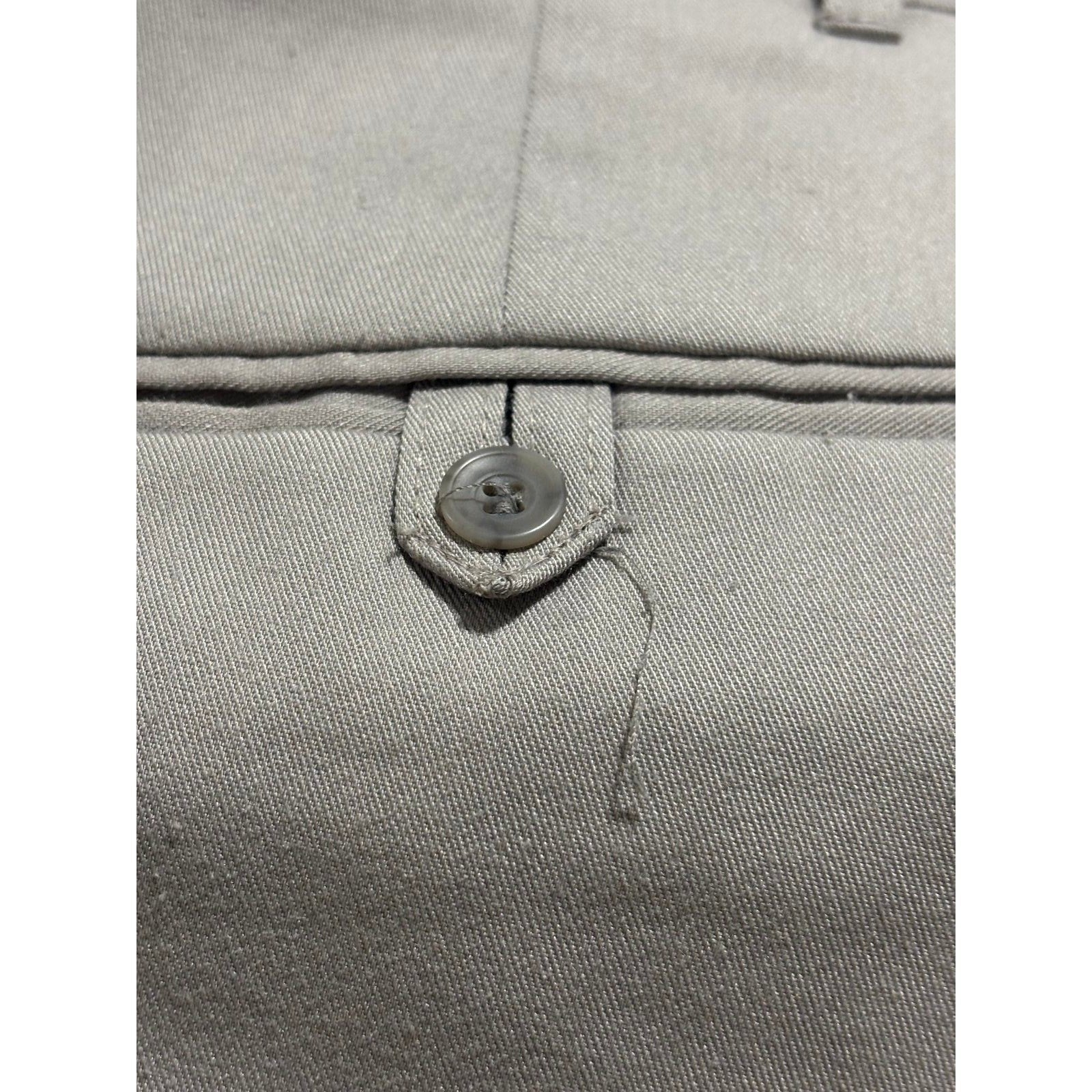 Haggar 38x30 Tan Pleated Dress Pants Mens Gentleman Fit Vintage Preppy Casual