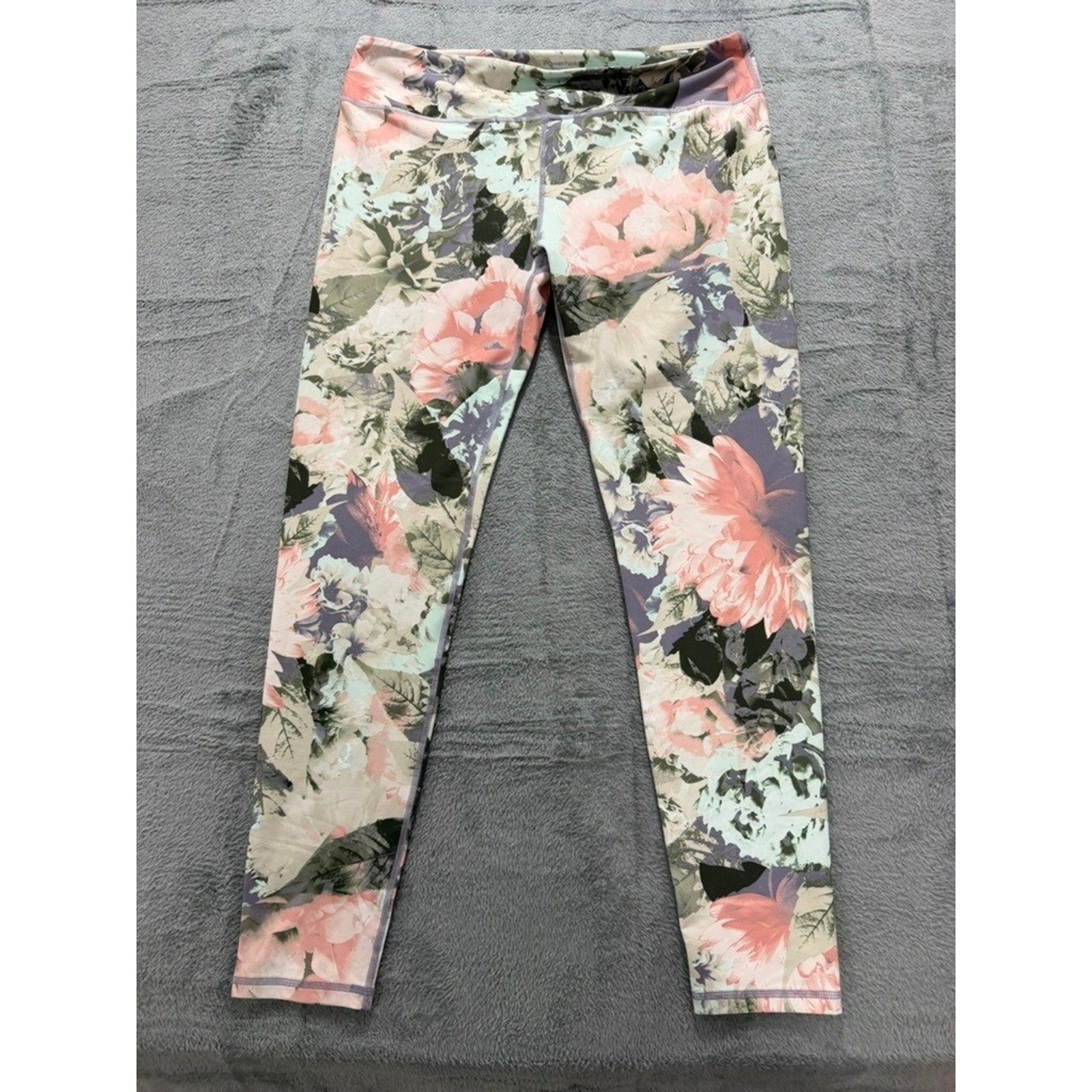Fabletics Powerhold Floral High Waist Compression Leggings XL Workout Gym