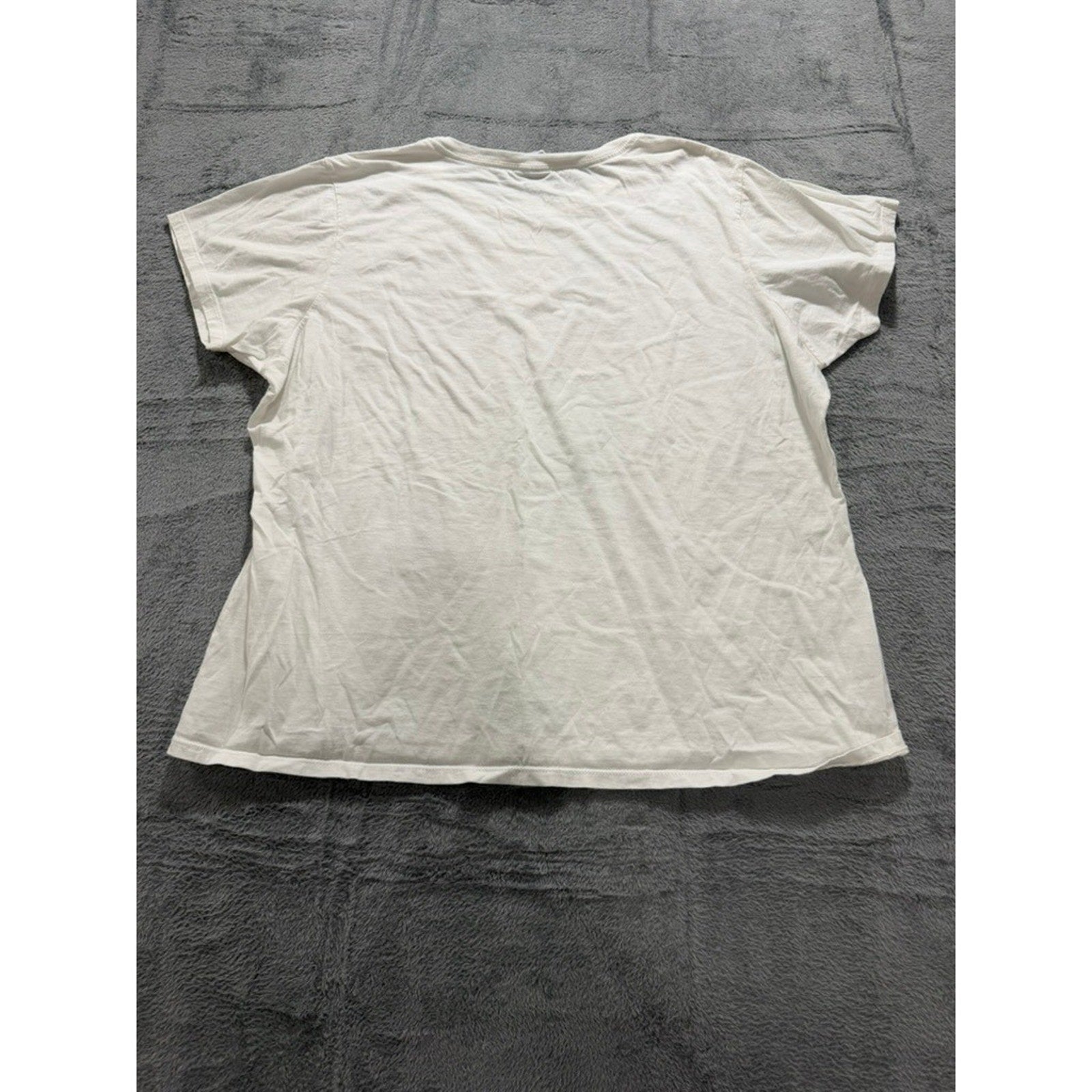Port & Company White Bunny Leopard Glasses Graphic T-Shirt Womens 3XL Quirky