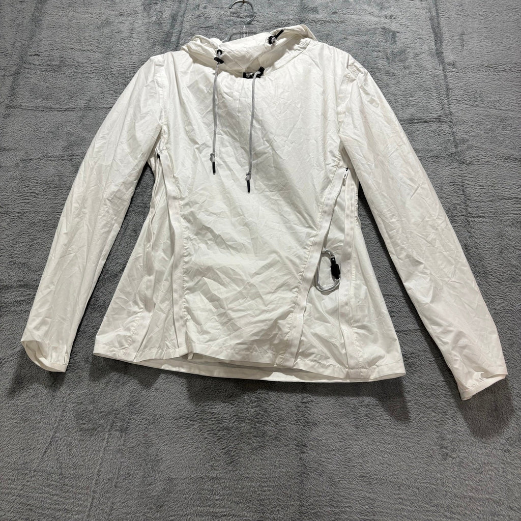 Reebok Victoria Beckham Womens S White Hooded Anorak Windbreaker Jacket RBK x VB