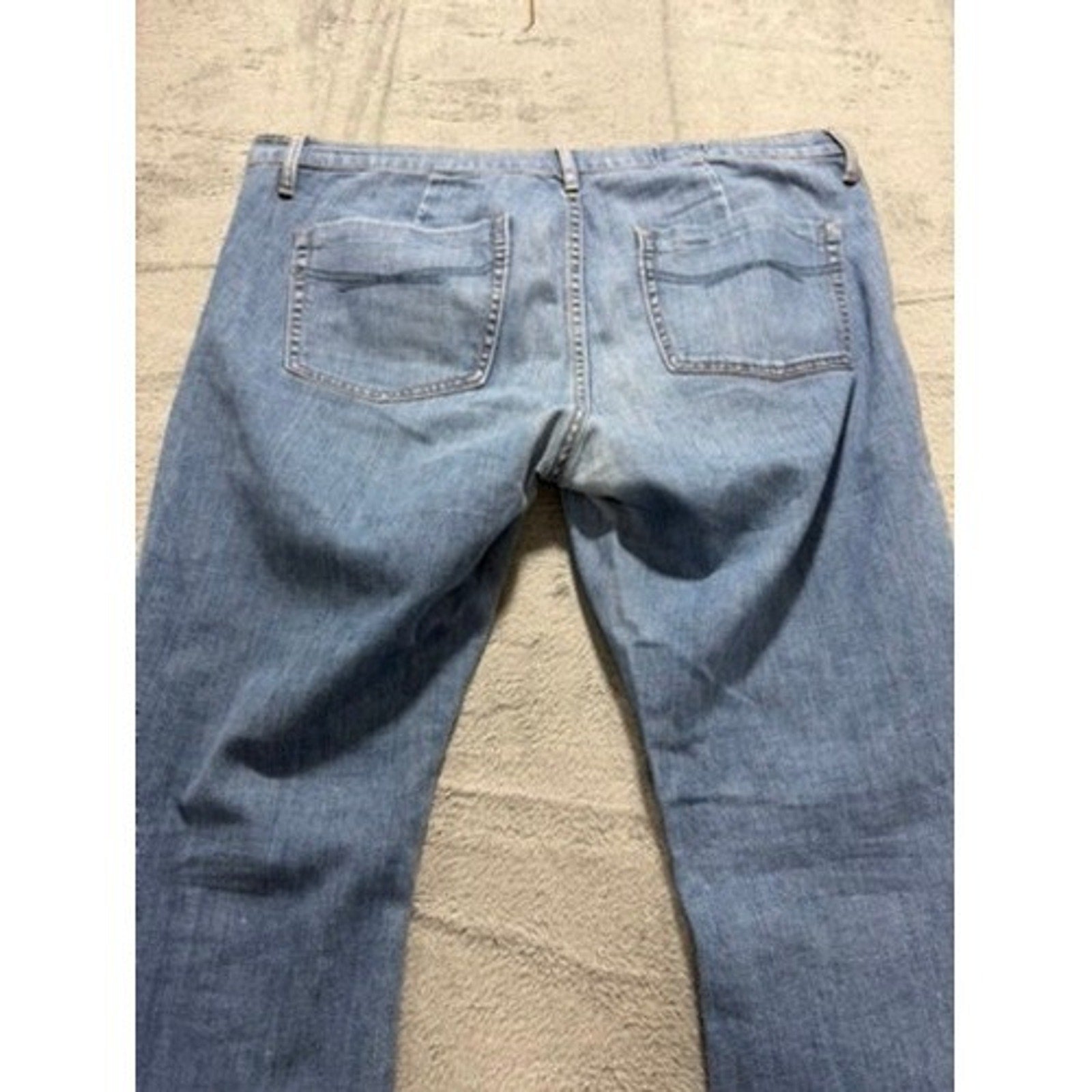 Gap 1969 Flare Jeans Womens 33/16 Light Wash Blue Patch Pocket Bell Bottoms