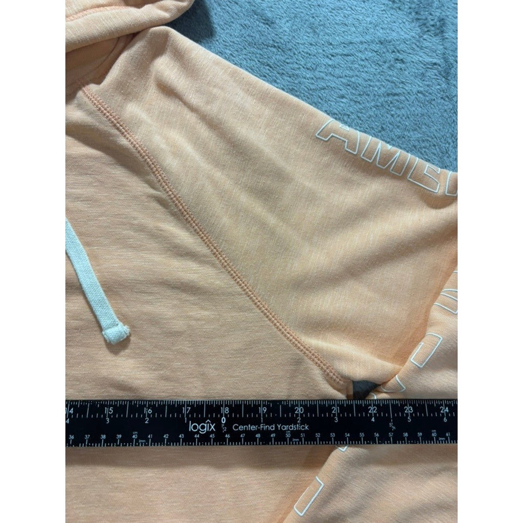 American Eagle M Peach Womens Pullover Hoodie Sweatshirt Cozy Casual Athleisure