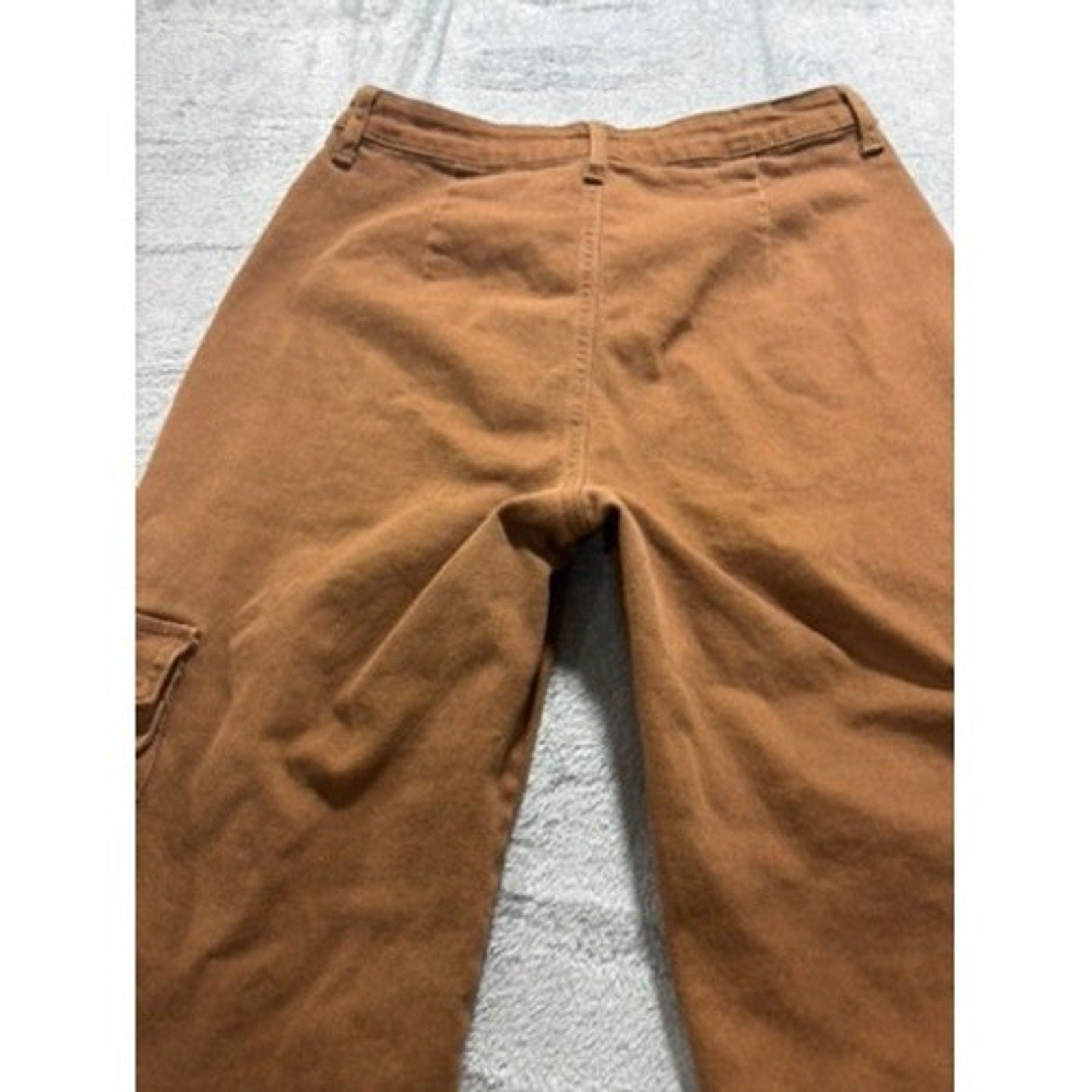 Windsor Denim Brown High Rise Cargo Jogger Pants Women Large TS40 Tobacco