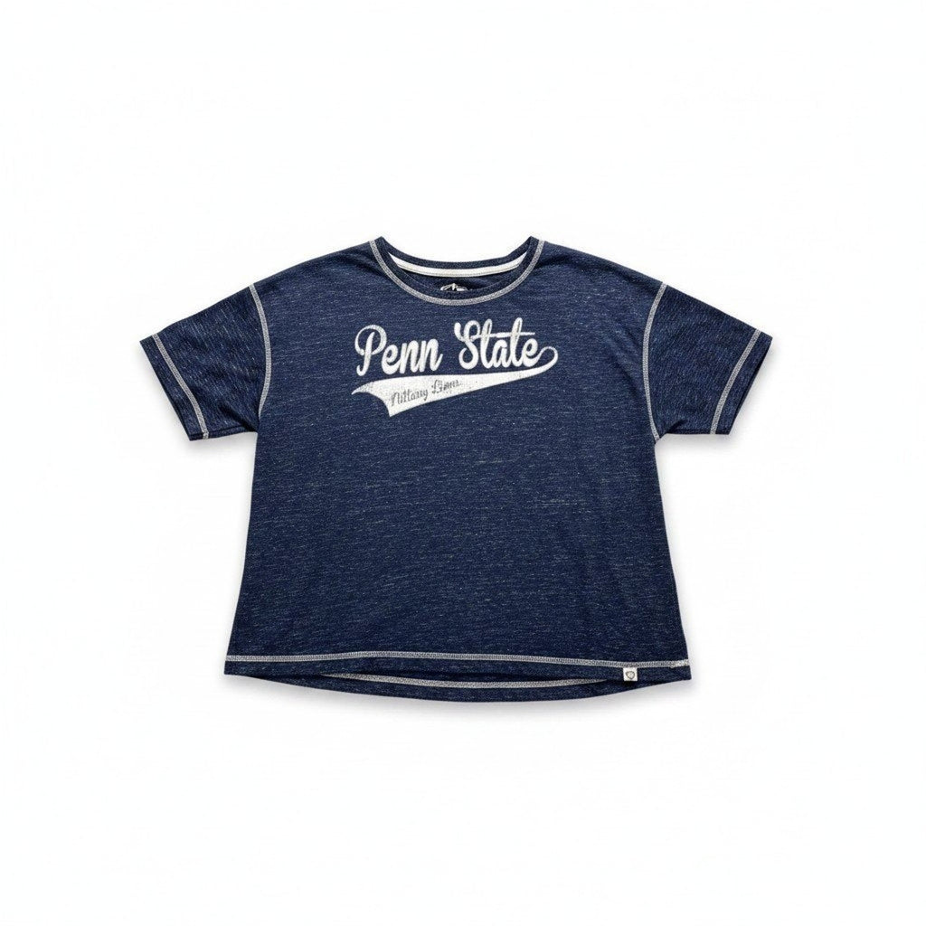 Colosseum XL Blue Penn State Womens T-Shirt Casual Vintage Style Short Sleeve