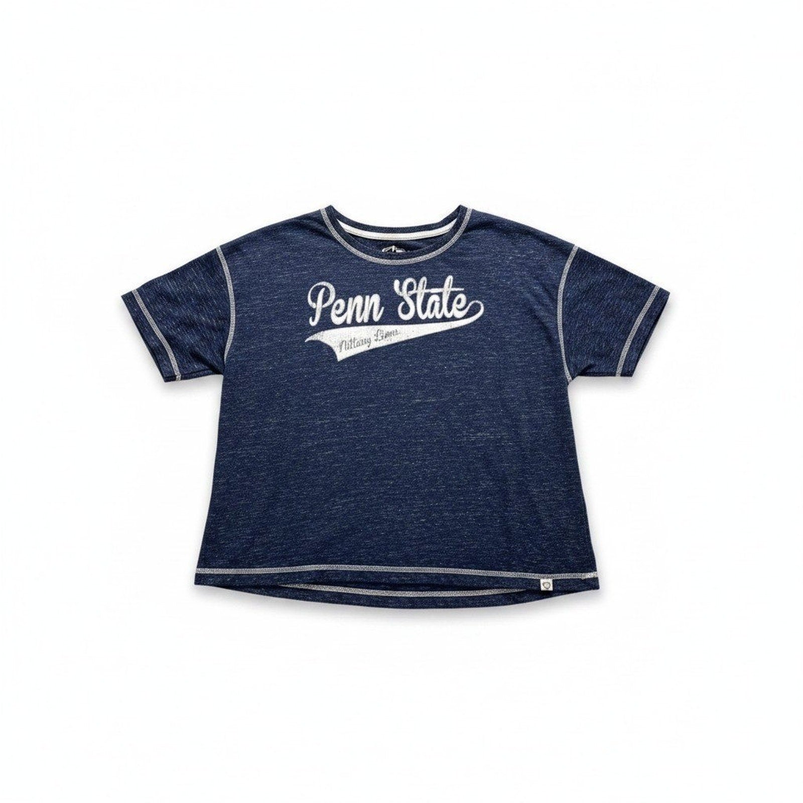 Colosseum XL Blue Penn State Womens T-Shirt Casual Vintage Style Short Sleeve